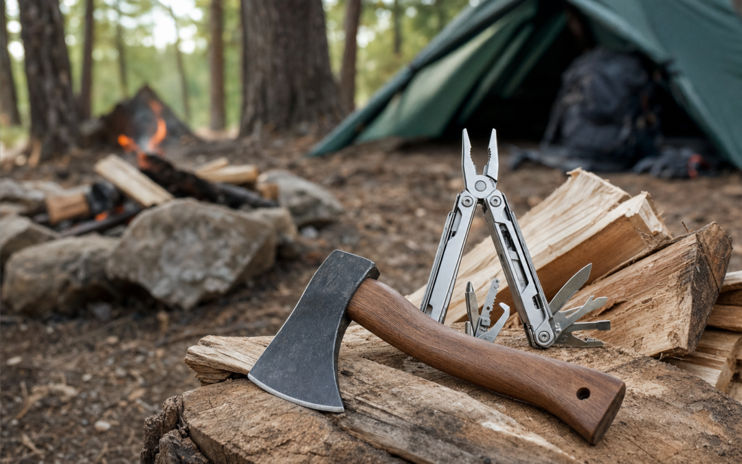 Camping Multitool and Hatchet Basics for Camp Chores